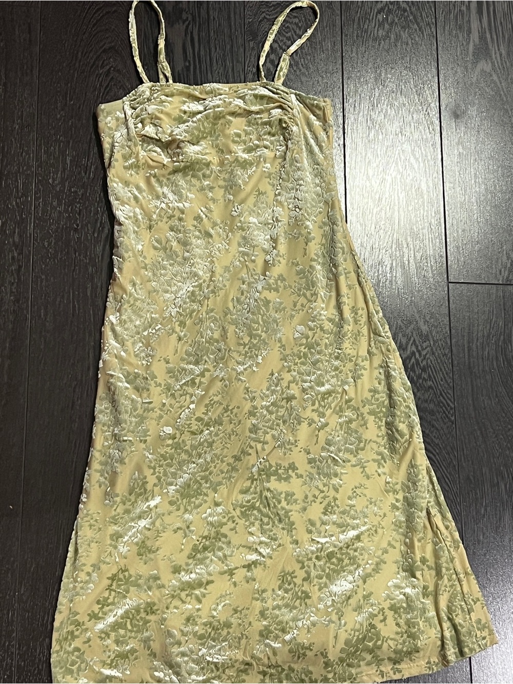 BTFBM Women's Olive green tank top Midi Dress size small